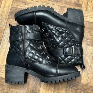 Madden Girl Harllow Black Boots